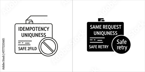 Idempotency and uniqueness concept in programming, safe retry mechanism