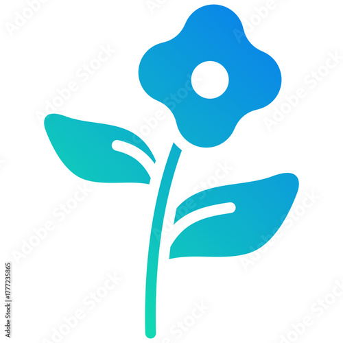 flower gradient fill icon