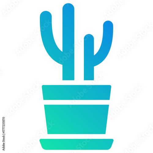 cactus gradient fill icon