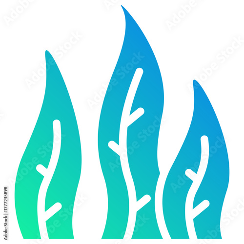 foliage gradient fill icon