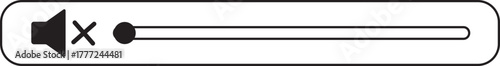 Volume Icon.Audio player for songs or podcast playlist. Adjust mixer volume level. Equalizer symbol concept for control, filter, balance, tuning, options, and preferences.