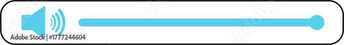 Volume Icon.Audio player for songs or podcast playlist. Adjust mixer volume level. Equalizer symbol concept for control, filter, balance, tuning, options, and preferences.