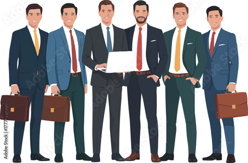 Arabian Man Cartoon Character Set  Traditional Clothing and Cultural Expressions