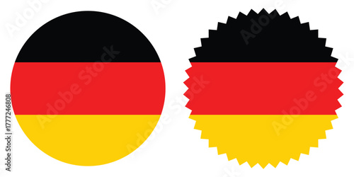 Free Download Round German Flag circle Badge – Black Red Gold Tricolor Symbol - GFXLoad
