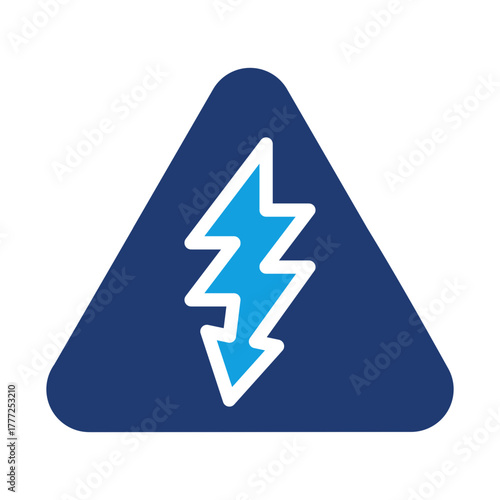 Voltage Blue Color Icon