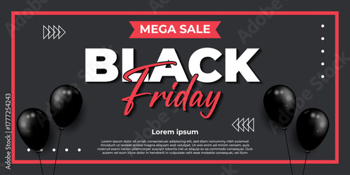 black friday discount sale banner design