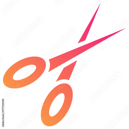 scissors gradient fill icon