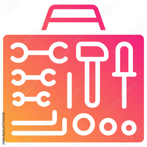 toolbox gradient fill icon