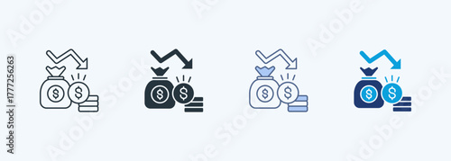 Recession Multiple Style Icon Collection