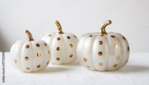 Wallpaper Mural Set of colorful glass pumpkins isolated on white background Torontodigital.ca