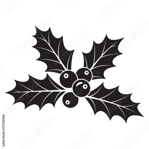 Festive christmas object isolated on white background