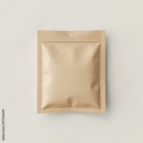 Packaging sachet mockup  food branding packaging 3D rendering, 3D illustration 3D Sachet pouches Blank sachet packets stack mockup, isolated, top view, 3d rendering. sauce, coffee, wet wipe, mayonnais