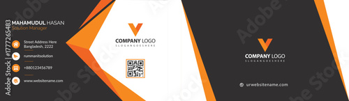 vector illustration of a visiting card, editable file