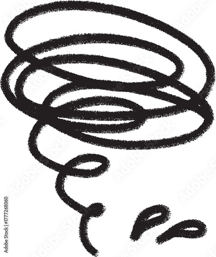 黒い手描きペイントの困った時のアイコン、＋汗　Adobe Illustrator Artwork