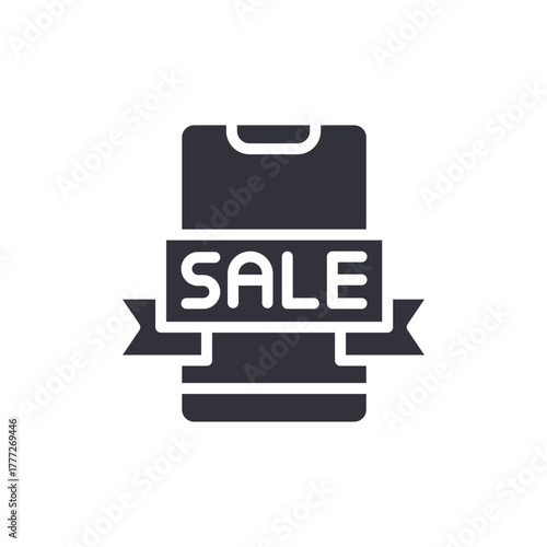 Mobile Discount Offer Sign Template Promotion Illustration
