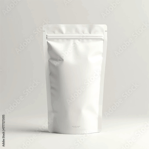 3D powder packing pouch mockups.,Realistic stand up pouch bag mockup,Clean Stand-Up Pouch Packaging,Blank white standup pouch packaging mockup,Blank aluminium or plastic packaging mockup, snack bag