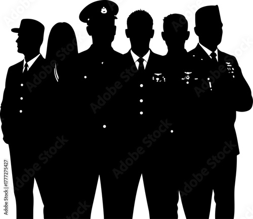 Army Soldiers Silhouette SVG Bundle | Military Troops Vector Design"