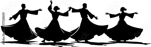 Mystic Whirl – Sufi Dervish Dance Illustration