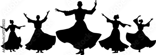 Mystic Whirl – Sufi Dervish Dance Illustration