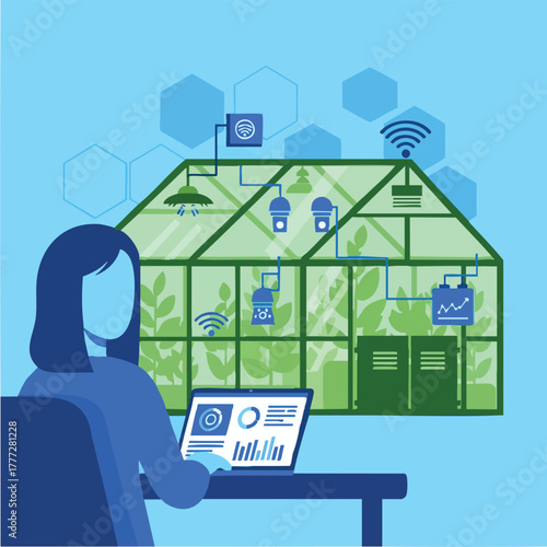 Person operating smart home control dashboard on laptop.