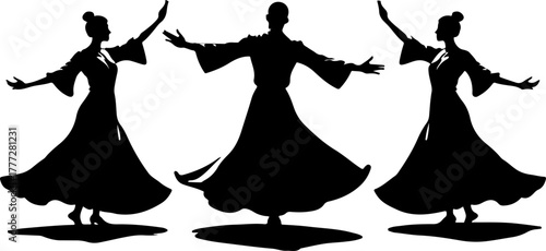 Mystic Whirl – Sufi Dervish Dance Illustration