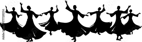 Mystic Whirl – Sufi Dervish Dance Illustration