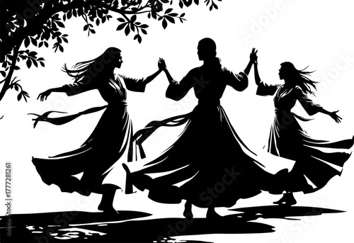 Mystic Whirl – Sufi Dervish Dance Illustration