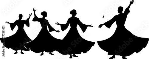 Mystic Whirl – Sufi Dervish Dance Illustration