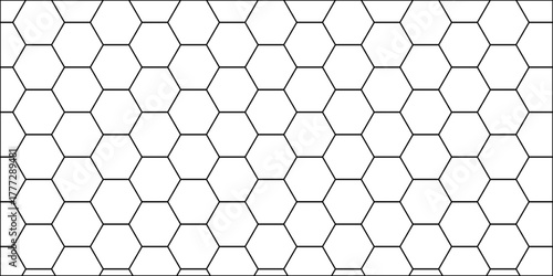 Seamless honeycomb pattern vector illustration with geometric hexagonal structure