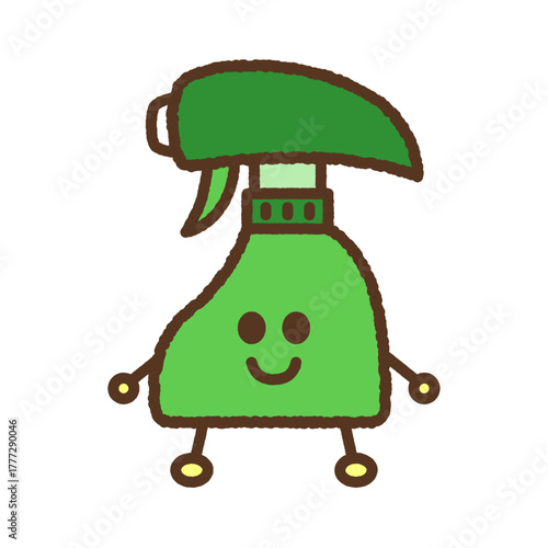 キャラクター風の単品アイコンイラスト　スプレー