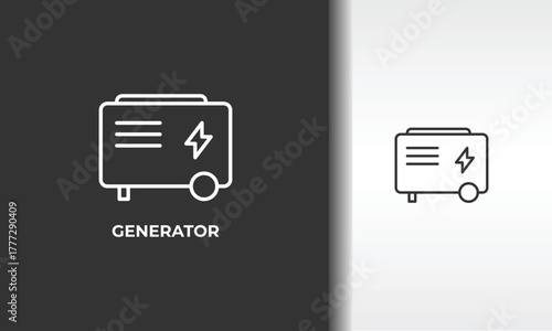 Generator Vector, Icon Or Logo Sign Isolated Symbol Illustration