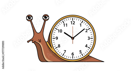 Snail paced ticking: Conceptual representation of measured time and slow velocity