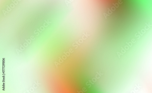 Abstract blurred background with streaks of green and orange light and dark tones