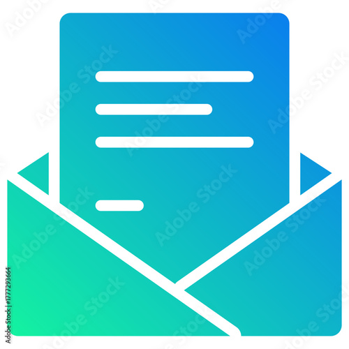 mailbox gradient fill icon