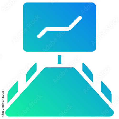 meeting room gradient fill icon