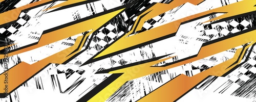 Dynamic racing vector background with bold lightning bolts, grunge splashes, and urban graffiti style, perfect for motorsport, decals, and high-speed designs.