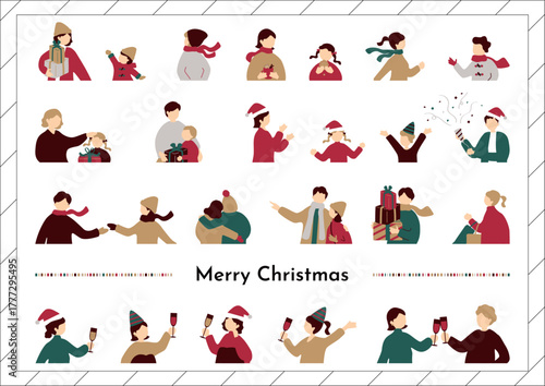 People enjoying Christmas / クリスマスを楽しむ人たち