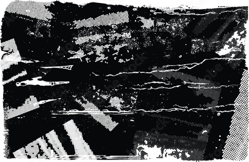 Grunge textured banner with rough edges. Speckled texture. Overlay grunge texture . Simply place texture over any object to create grunge effect . Banner with scratched surface for your design