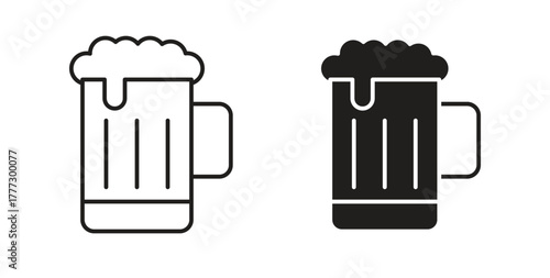 Beer icon for web and app. vector illustration eps