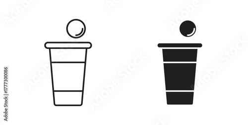 Beer pong icon for web and app. vector illustration eps