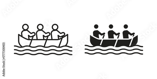 Boat race icon for web and app. vector illustration eps