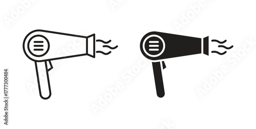 Blow dryer icon for web and app. vector illustration eps