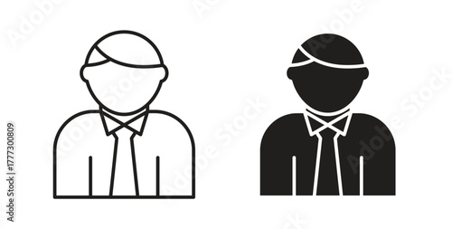 Businessman icon for web and app. vector illustration eps
