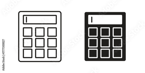 Calculator icon for web and app. vector illustration eps