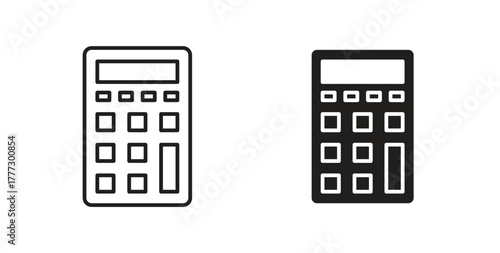 Calculator icon for web and app. vector illustration eps