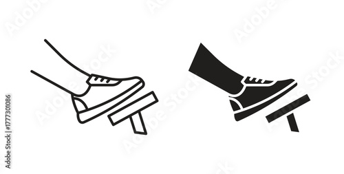 car pedal icon for web and app. vector illustration eps