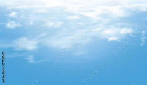 Realistic Blue sky background with fluffy white clouds.Nature landscape cloudy beautiful bright sunlight in summer or spring season. Abstract backdrop creates a clean, fresh, and uplifting atmosphere
