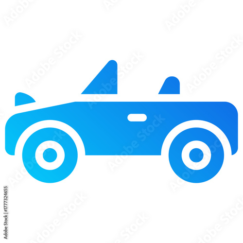 racing car gradient fill icon