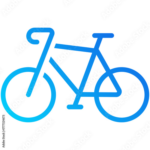 bicycle gradient fill icon