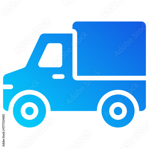 truck gradient fill icon